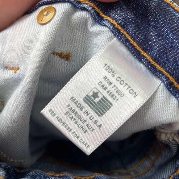 SANDRINE ROSE straight fit jeans with distressing in indigo size 26 - Picture 8 of 8